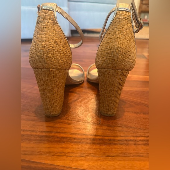 Lilly Pulitzer Amber Lynn Straw Heels; Size 7.5 - Picture 8 of 11